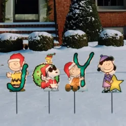 Northlight Set Of 4 Lighted "JOY" Peanuts And Snoopy Christmas Lawn Pathway Markers - 32913548 5 Northlight Set Of 4 Lighted "JOY" Peanuts And Snoopy Christmas Lawn Pathway Markers - 32913548 -Chic Christmas Decoration northlight pw 40351 1 86579.1588403271