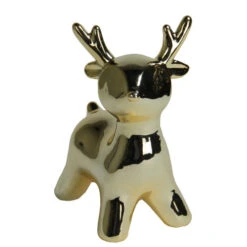 Northlight 5.75" Small Gold Ceramic Christmas Deer Decoration -Chic Christmas Decoration northlight q526322 2 49652.1588402565