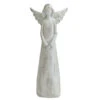 Northlight 11" Gray And Silver Faux Wood Grain Angel Christmas Figure