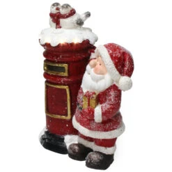 Northlight 15.5" Red And White Lighted Santa Claus Mailing Present Christmas Figurine 5 Northlight 15.5" Red And White Lighted Santa Claus Mailing Present Christmas Figurine -Chic Christmas Decoration northlight q526370 3 12751.1600478520