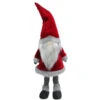 Northlight 59" Red And Grey Santa Gnome Christmas Figurine