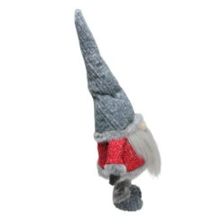 Northlight 23.25" Bobbling Red And Gray Christmas Gnome With Metal Spring Frame -Chic Christmas Decoration northlight q526378 3 47876.1600478205