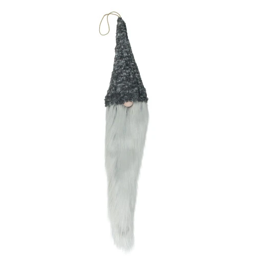 Northlight 34" Gray And White Hanging Gnome Hat Christmas Decoration 1 Northlight 34" Gray And White Hanging Gnome Hat Christmas Decoration
