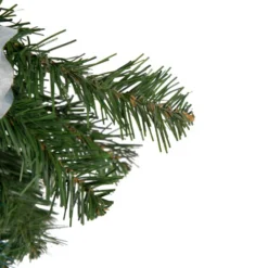 Northlight 22" Peacock Feather And Poinsettia Artificial Christmas Teardrop Swag, Unlit -Chic Christmas Decoration northlight s84848 3 updated 00327.1660326784