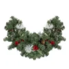 Northlight 26" Pre-Decorated Frosted Pinecone And Berry Artificial Christmas Swag, Unlit