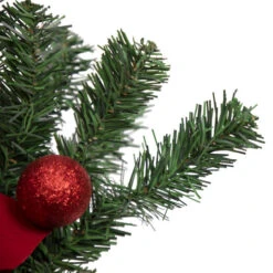 Northlight 32" Red Poinsettia Pine Cone And Ball Artificial Christmas Teardrop Swag, Unlit 6 Northlight 32" Red Poinsettia Pine Cone And Ball Artificial Christmas Teardrop Swag, Unlit -Chic Christmas Decoration northlight s84899 3 updated 94375.1660326783