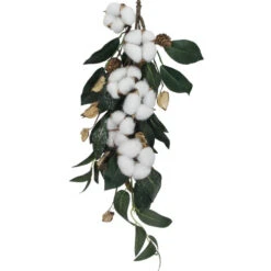 Northlight 21" Pinecone Foliage Artificial Christmas Teardrop Swag - Unlit -Chic Christmas Decoration northlight sh14622 03 85854.1599786481