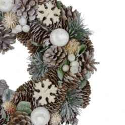 Northlight Frosted Glitter Pine Cone And Fruit Artificial Christmas Wreath - 12.5-Inch, Unlit 5 Northlight Frosted Glitter Pine Cone And Fruit Artificial Christmas Wreath - 12.5-Inch, Unlit -Chic Christmas Decoration northlight sh36236 2 51167.1587643980