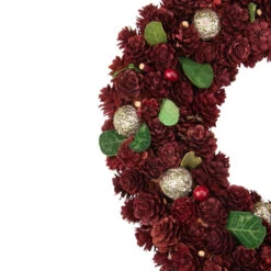 Northlight Red Pine Cone And Berry Artificial Christmas Wreath, 12-Inch, Unlit -Chic Christmas Decoration northlight sh36245 1 29375.1587644173
