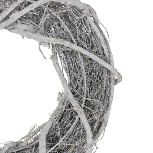 Northlight 13.5" Rustic White Twig Artificial Christmas Wreath - Unlit 3 Northlight 13.5" Rustic White Twig Artificial Christmas Wreath - Unlit - Image 3