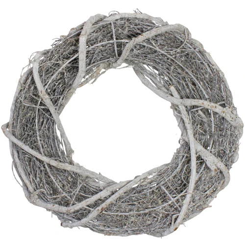 Northlight 13.5" Rustic White Twig Artificial Christmas Wreath - Unlit 1 Northlight 13.5" Rustic White Twig Artificial Christmas Wreath - Unlit