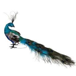 Northlight 23.5" Regal Peacock With Closed Tail Feathers Christmas Decoration