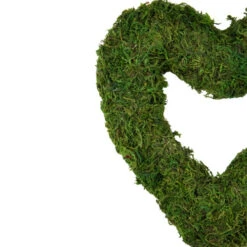 Northlight Reindeer Moss Heart Twig Artificial Wreath, Green 13.5-Inch -Chic Christmas Decoration northlight sh65237 1 65540.1588362641