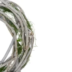 Northlight Twig And Moss White Artificial Spring Wreath - 14-Inch, Unlit -Chic Christmas Decoration northlight sh75087 03 13084.1620236928