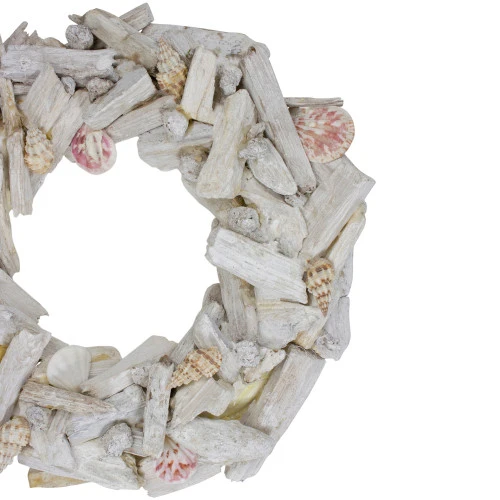 Northlight Nautical Driftwood And Seashell Summer Wreath, 12-Inch 3 Northlight Nautical Driftwood And Seashell Summer Wreath, 12-Inch - Image 3