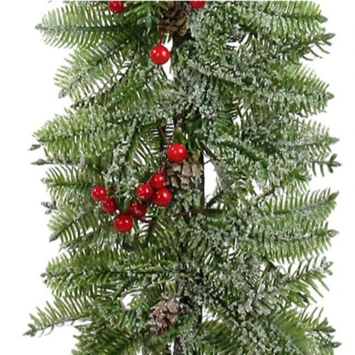 Northlight 34" Green And Red Glittered Artificial Alpine Christmas Tree Tabletop Decor 3 Northlight 34" Green And Red Glittered Artificial Alpine Christmas Tree Tabletop Decor - Image 3