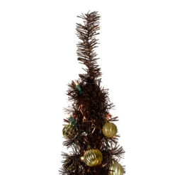 Northlight 6' Pre-Lit Brown Pre-Decorated Pop-Up Artificial Christmas Tree -Chic Christmas Decoration northlight sm27457 2 22216.1612498784