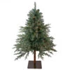 Northlight Real Touch™ Pre-Lit Artificial Full Fairbanks Alpine Christmas Tree - Clear Lights, 4.5'