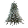Northlight 7.5' Pre-Lit Full Frosted Butte Fir Artificial Christmas Tree - Clear AlwaysLit Lights