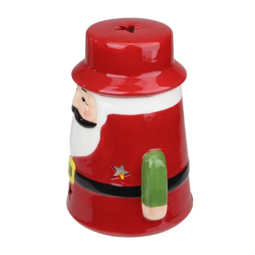 Northlight 7.25 Red Ceramic Santa Christmas Gnome Tealight Candle Holder 2 Northlight 7.25 Red Ceramic Santa Christmas Gnome Tealight Candle Holder - Image 2