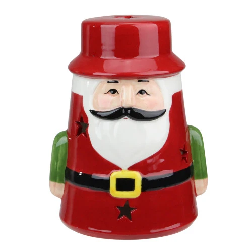 Northlight 7.25 Red Ceramic Santa Christmas Gnome Tealight Candle Holder 1 Northlight 7.25 Red Ceramic Santa Christmas Gnome Tealight Candle Holder