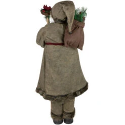 Northlight 48" Olive Green Santa Claus With Gift Bag Standing Christmas Figure -Chic Christmas Decoration northlight tj15759 3 17961.1680803019
