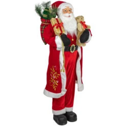 Northlight 48" Santa Claus With Teddy Bear And Gift Sack Standing Christmas Figure 7 Northlight 48" Santa Claus With Teddy Bear And Gift Sack Standing Christmas Figure -Chic Christmas Decoration northlight tj15760 2 10649.1680803016