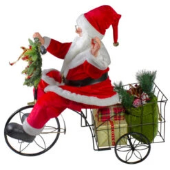 Northlight 32" Pre-Lit LED Animated And Musical Santa Claus Riding A Tricycle Christmas Figurine -Chic Christmas Decoration northlight tj38542 2 11391.1587645151