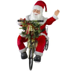 Northlight 32" Pre-Lit LED Animated And Musical Santa Claus Riding A Tricycle Christmas Figurine -Chic Christmas Decoration northlight tj38542 3 11220.1587645151