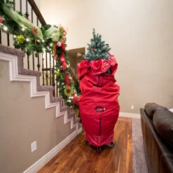 Northlight 96" Large Red Upright Christmas Tree Protective Storage Bag - For Artificial Trees -Chic Christmas Decoration northlight tk sb 10100 06 63846.1658517677