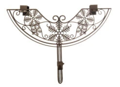 Northlight 24" Brown Snowflake Style Adjustable Decorative Christmas Wreath Hanger