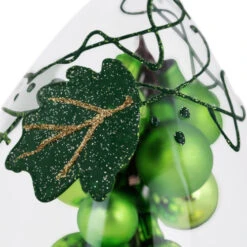 Northlight 6" Green Grape Cluster In Teardrop Glass Cloche Christmas Ornament -Chic Christmas Decoration northlight tr01859 b 5 updated 39240.1682510989