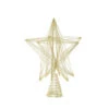 Northlight 10" Gold 3D Geometric Star Christmas Tree Topper
