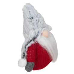 Northlight 6" Plush Red And Gray Stuffed Christmas Gnome -Chic Christmas Decoration northlight tr26255 2 74063.1665611625