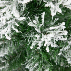 Northlight 22" Flocked Pine Full Artificial Christmas Tree In Burlap Base - Unlit -Chic Christmas Decoration northlight v03955 3new 14148.1670057375