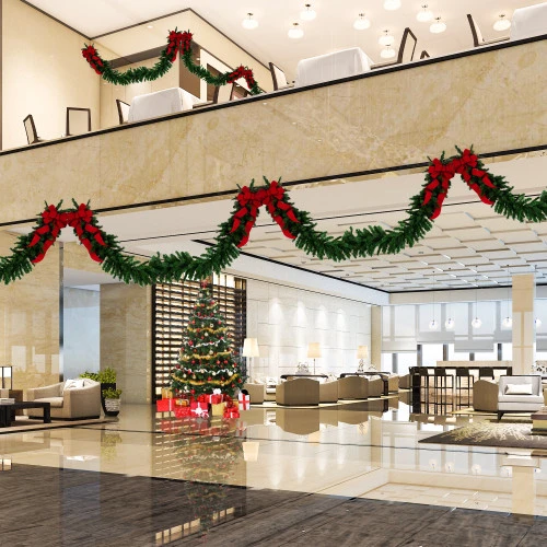 Northlight 50' X 14" Balsam Pine Artificial Christmas Garland, Unlit 3 Northlight 50' X 14" Balsam Pine Artificial Christmas Garland, Unlit - Image 3