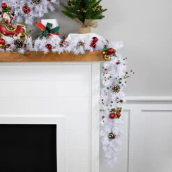 Northlight 100' X 8" Commercial Length White Canadian Pine Artificial Christmas Garland, Unlit -Chic Christmas Decoration northlight v042672c20v042652c20v04273 styled 2 63862.1690296403