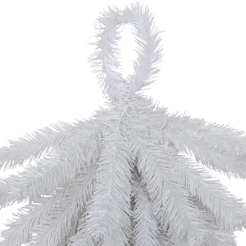 Northlight 30" Snow White Pine Artificial Teardrop Christmas Swag, Unlit 3 Northlight 30" Snow White Pine Artificial Teardrop Christmas Swag, Unlit - Image 3