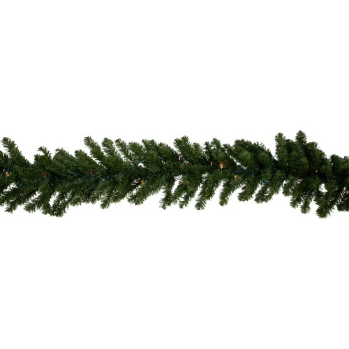 Northlight 9' X 12" Pre-Lit Canadian Pine Artificial Christmas Garland, Multicolor Lights 6 Northlight 9' X 12" Pre-Lit Canadian Pine Artificial Christmas Garland, Multicolor Lights - Image 6