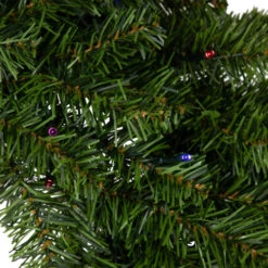 Northlight Pre-Lit LED Canadian Pine Artificial Christmas Wreath, 30-Inch, Multicolor Lights -Chic Christmas Decoration northlight v15838 02 35692.1689345450