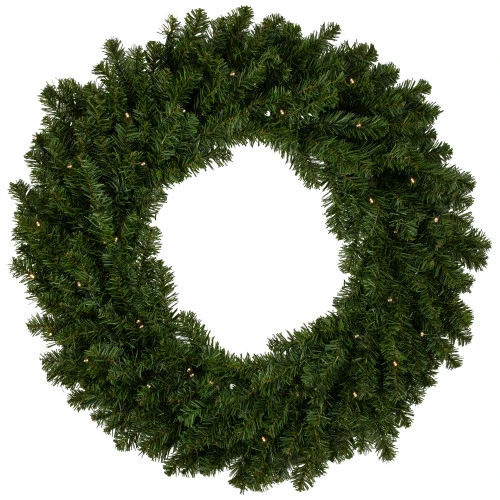 Northlight Pre-Lit Canadian Pine Artificial Christmas Wreath, 30-Inch, Clear Lights 1 Northlight Pre-Lit Canadian Pine Artificial Christmas Wreath, 30-Inch, Clear Lights