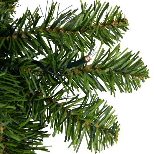 Northlight Pre-Lit Canadian Pine Artificial Christmas Wreath, 30-Inch, Clear Lights 5 Northlight Pre-Lit Canadian Pine Artificial Christmas Wreath, 30-Inch, Clear Lights - Image 5