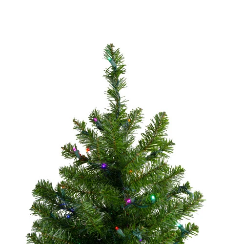 Northlight 18" Pre-Lit Canadian Pine Artificial Christmas Tree - Multicolor Lights 3 Northlight 18" Pre-Lit Canadian Pine Artificial Christmas Tree - Multicolor Lights - Image 3