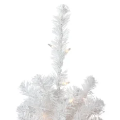 Northlight 3' Pre-Lit Snow White Artificial Christmas Tree, Clear Lights -Chic Christmas Decoration northlight v15869 2 64908.1664900748