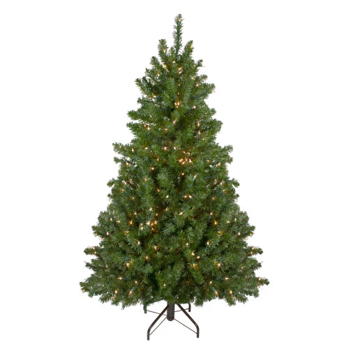 Northlight 6' Pre-Lit Medium Canadian Pine Artificial Christmas Tree, Clear Lights 1 Northlight 6' Pre-Lit Medium Canadian Pine Artificial Christmas Tree, Clear Lights