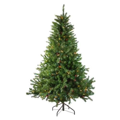 Northlight 5' Pre-Lit Medium Canadian Pine Artificial Christmas Tree - Multicolor Lights 1 Northlight 5' Pre-Lit Medium Canadian Pine Artificial Christmas Tree - Multicolor Lights