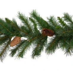 Northlight 9' X 12" Green Pine And Pine Cones Artificial Christmas Garland, Unlit -Chic Christmas Decoration northlight v15900 2new 36725.1689345449