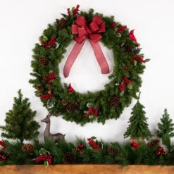 Northlight Canadian Pine Artificial Christmas Wreath, 36-Inch, Unlit -Chic Christmas Decoration northlight v15908 styled 30916.1689085520