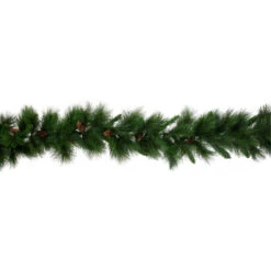 Northlight 9' X 14" White Valley Pine With Pine Cones Artificial Christmas Garland - Unlit -Chic Christmas Decoration northlight v15922 02 74705.1689777551