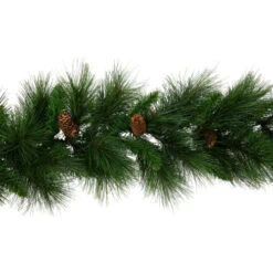 Northlight 9' X 14" White Valley Pine With Pine Cones Artificial Christmas Garland - Unlit -Chic Christmas Decoration northlight v15922 03 18609.1689777551